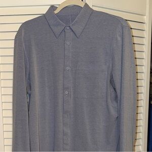 Men's Lululemon Commission Blue Long Sleeve Shirt